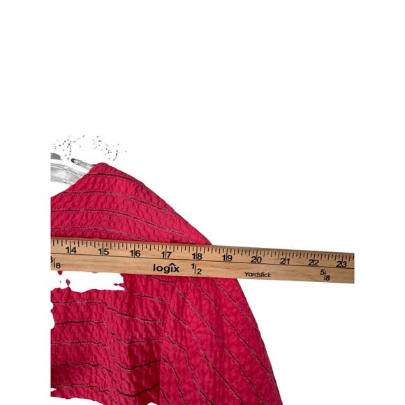 Habitat Puckered Fabric Loose Fit Top Back Button XXL Lagenlook Check - Picture 6 of 10